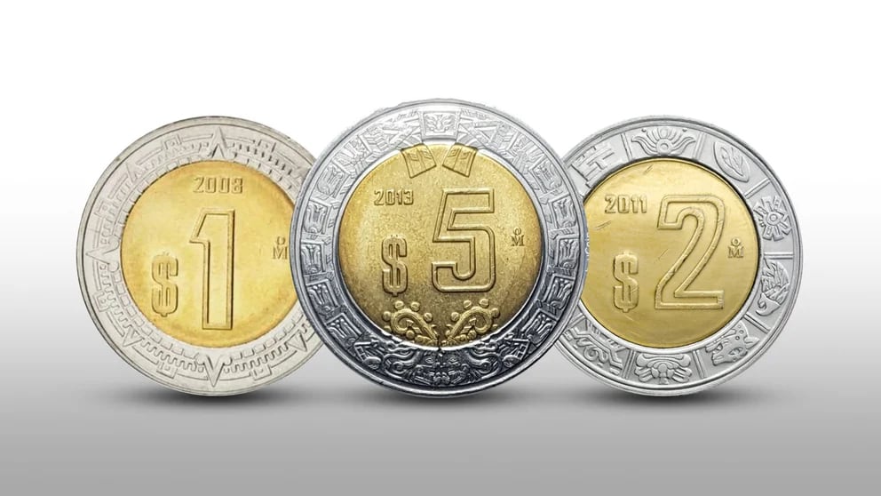 1、2、5ペソのコインのコレクションは、オンラインで最大58000 