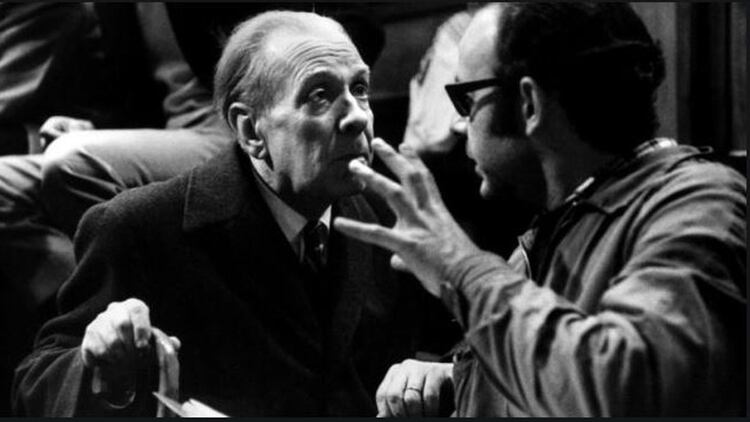 Borges y Hugo Santiago