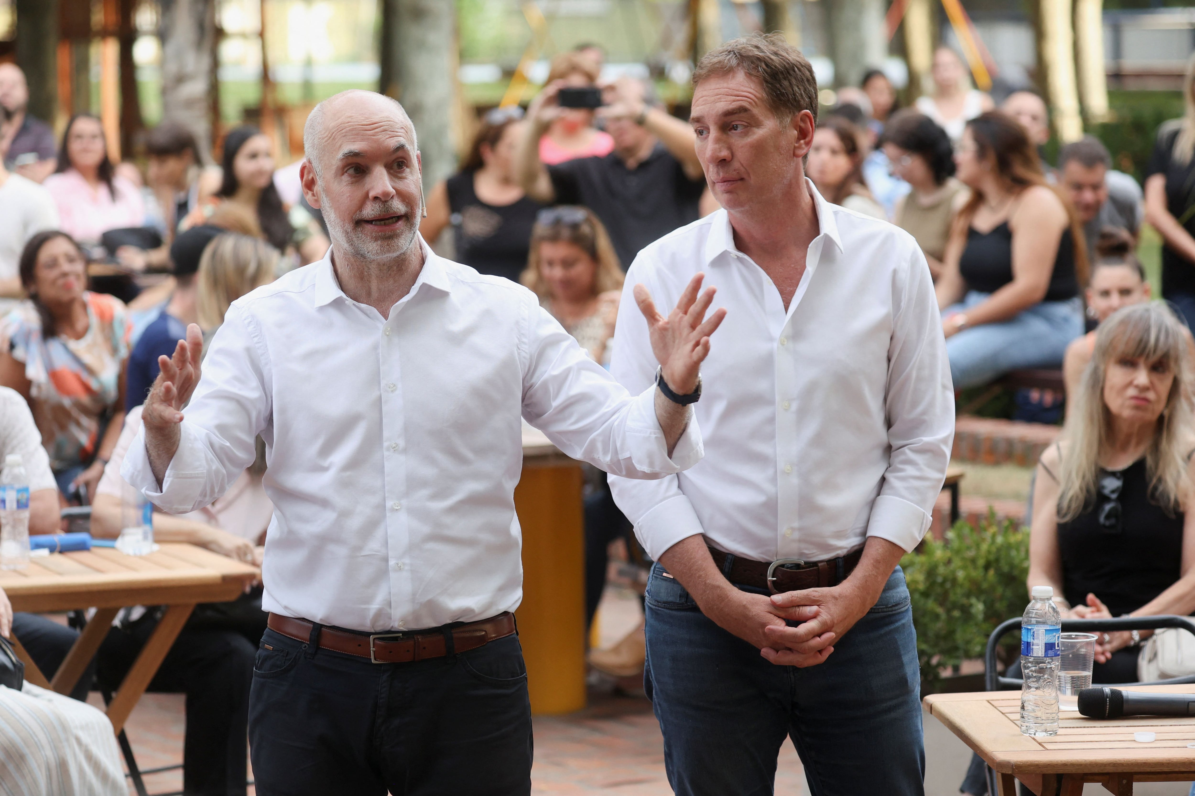 Horacio Rodriguez Larreta y Diego Santilli (REUTERS)