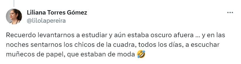 Publicación de Liliana Torres Gómez, periodista - crédito @LiloLaPereira/X