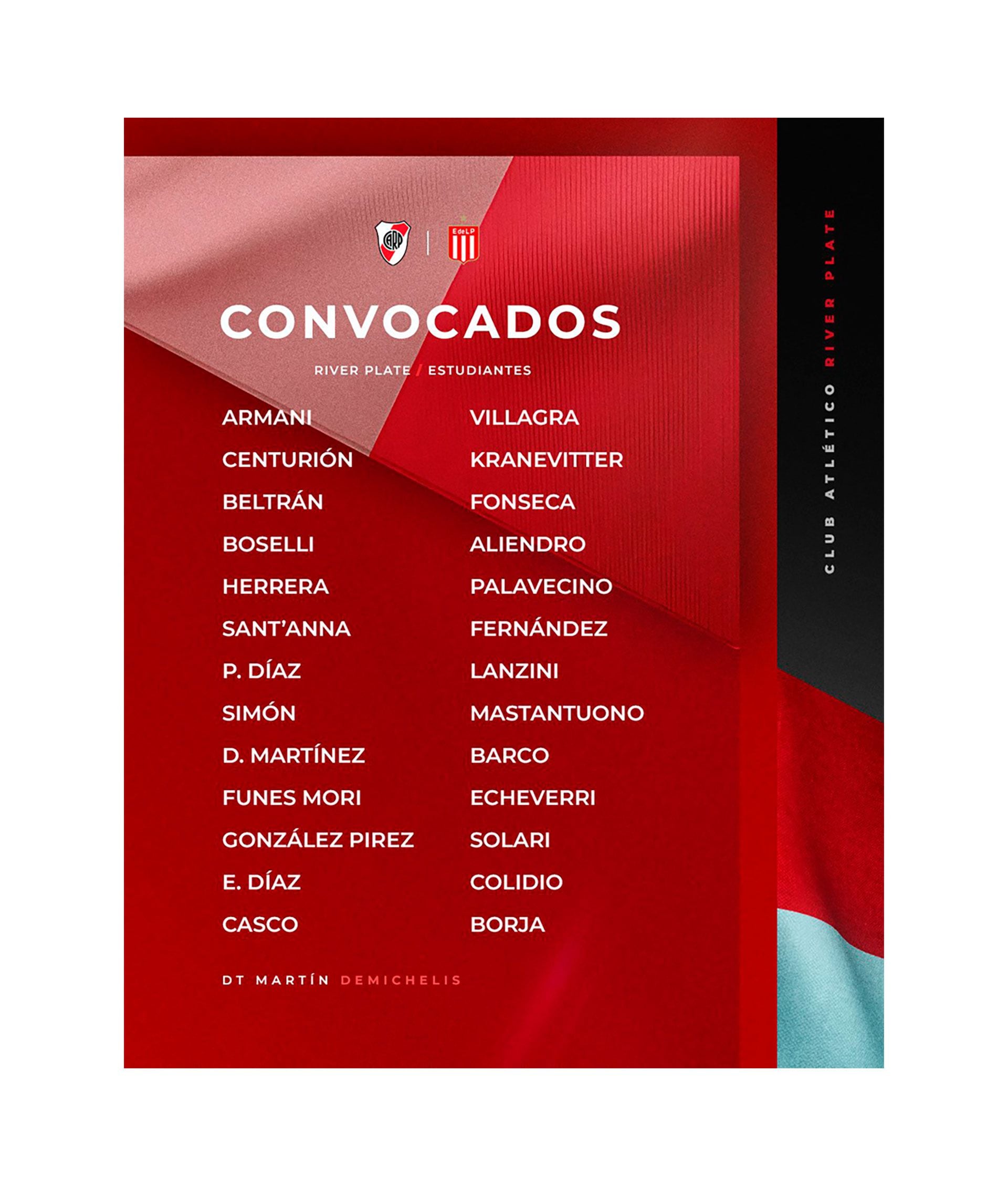 Convocados River Plate