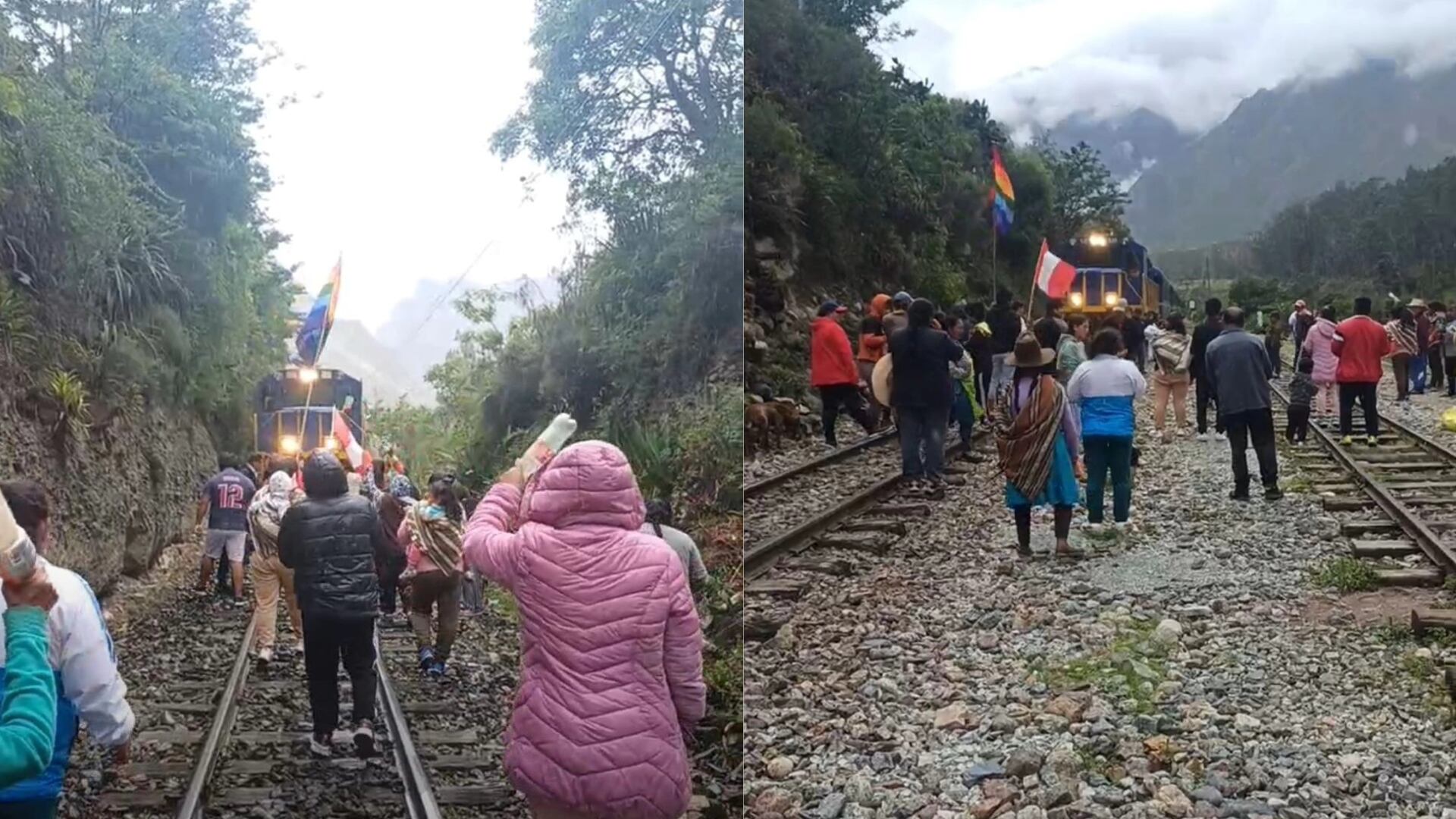Protesta en Machu Picchu llega a un punto álgido con bloqueo de vía férrea que conduce a ciudadela inca.