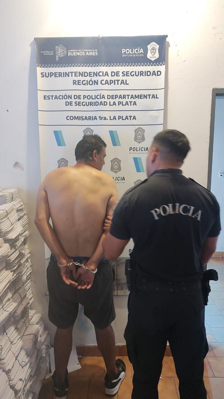 Cristian Jesús Díaz tras su detención