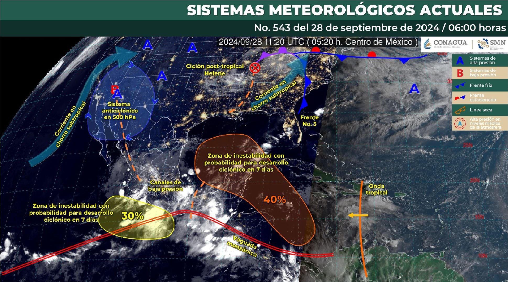 Estos son los fenómenos que se están formando que afectarán el clima en los próximos días (SMN)