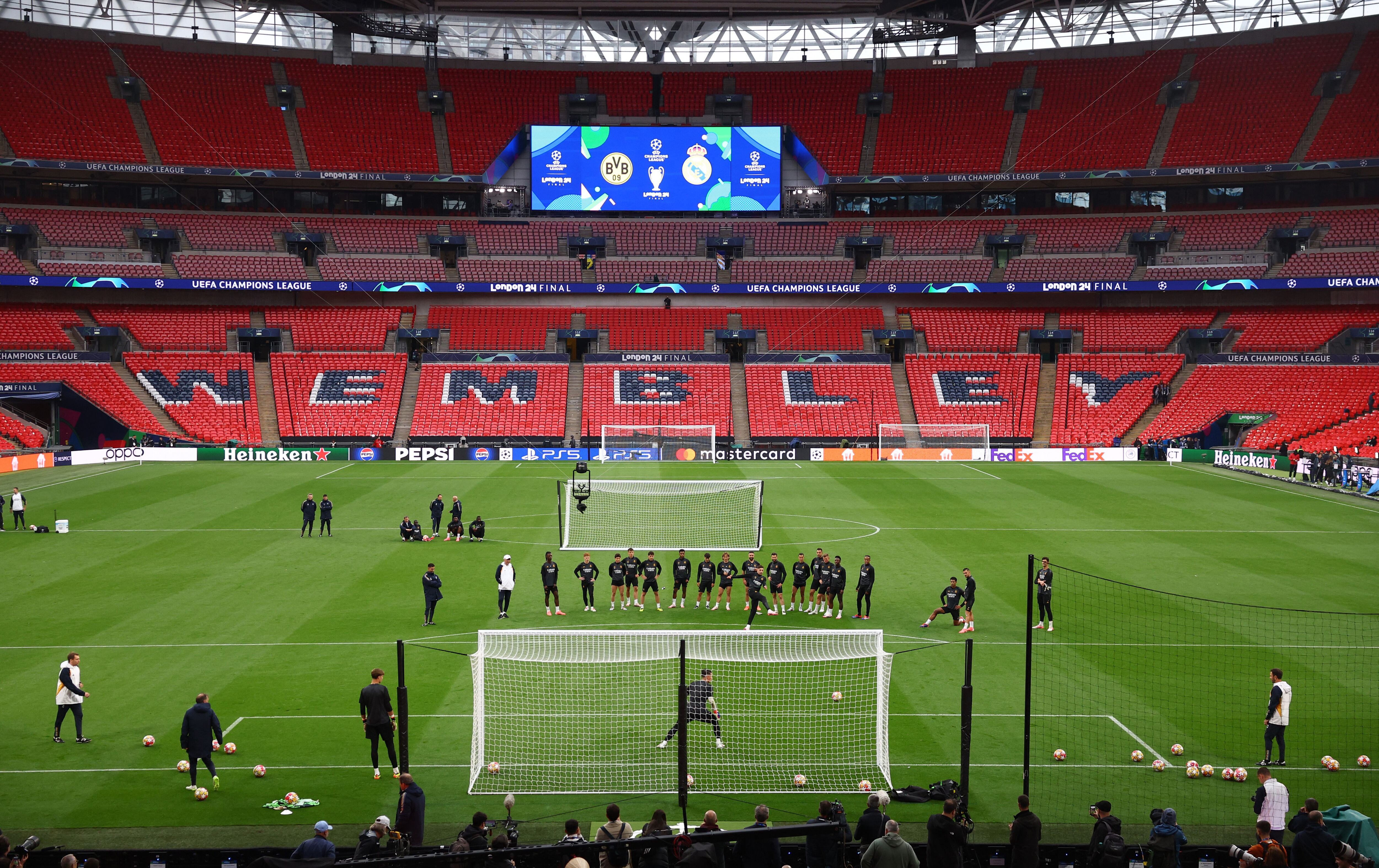 El mítico estadio Wembley, el escenario de la final de la Champions League (REUTERS/Hannah Mckay)