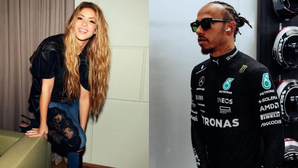 Distintos paparazzi han señalado que Shakira y Lewis Hamilton se estarían viendo a escondidas en Ibiza (@shakira y @lewishamilton/Instagram)