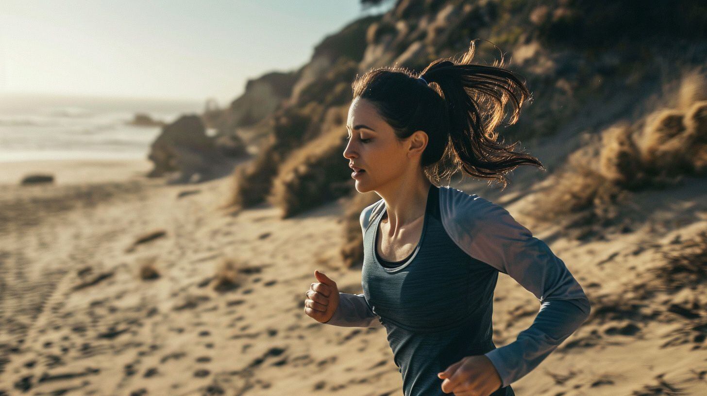 Un deportista corre en la playa - (Imagen Ilustrativa Infobae)