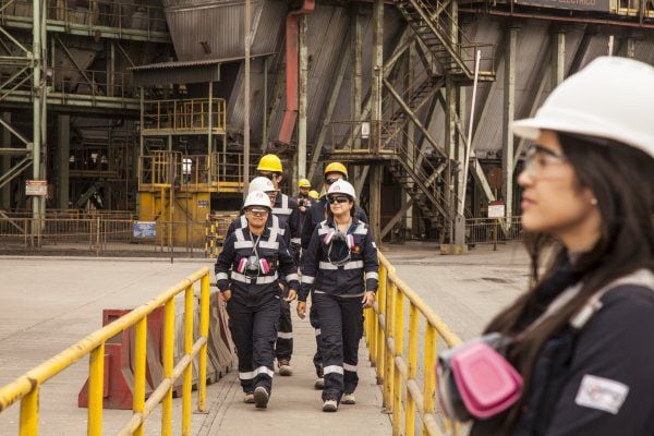 De cada 100 trabajadores en minería, seis solo son mujeres.