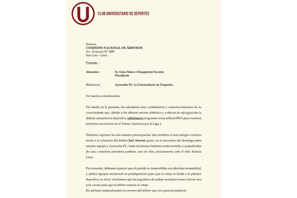 Foto: Universitario