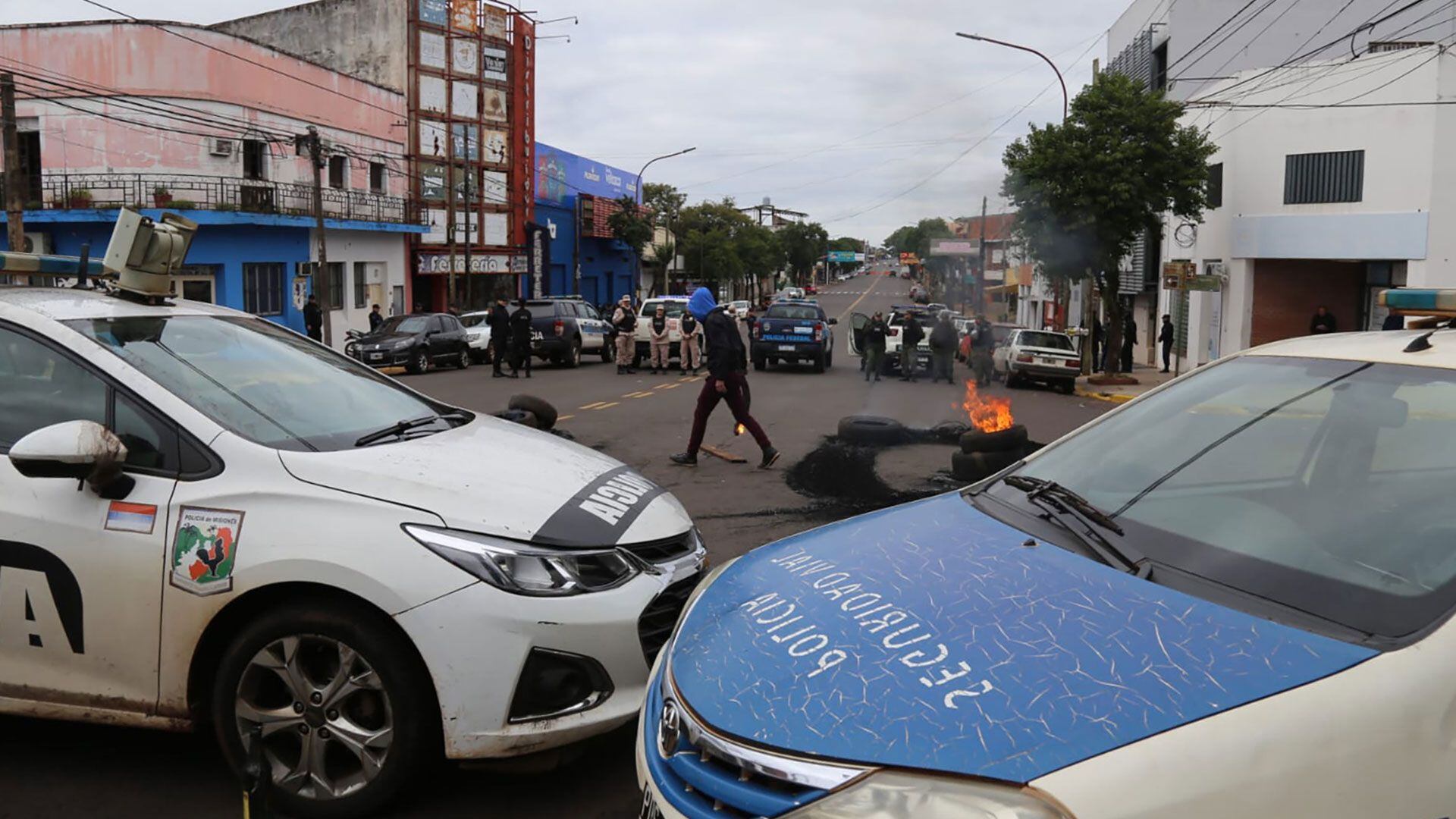 Protesta policial en Misiones