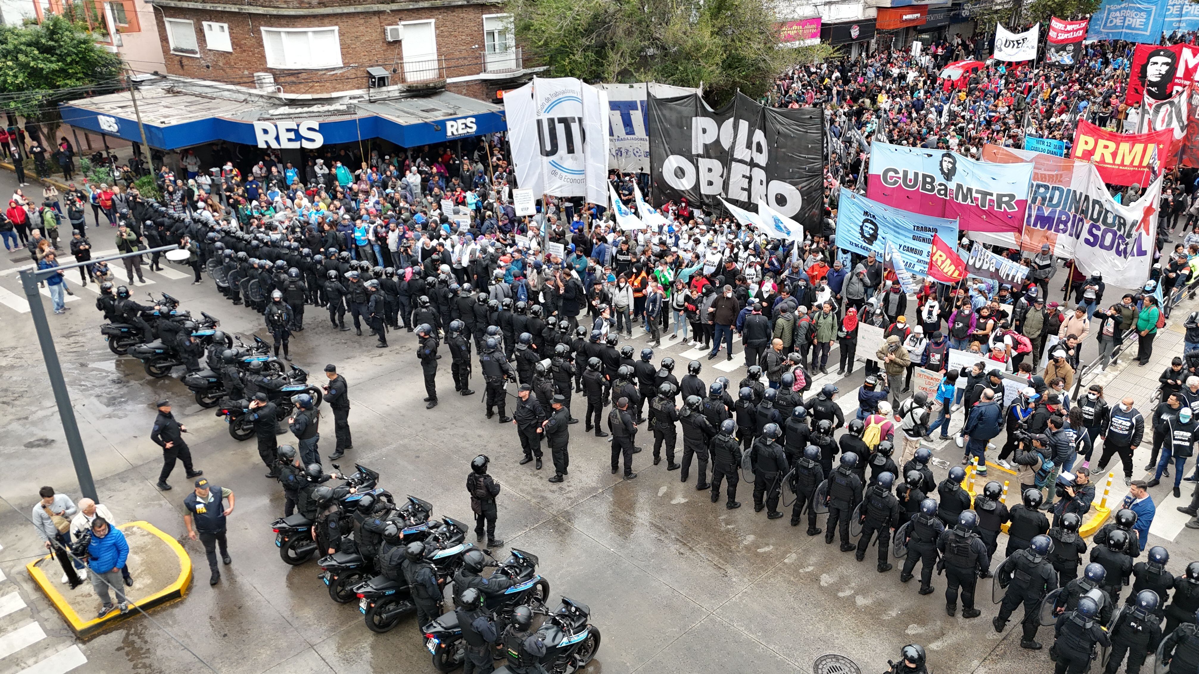 Marcha piquetera a la quinta de Olivos - 07/05/2024