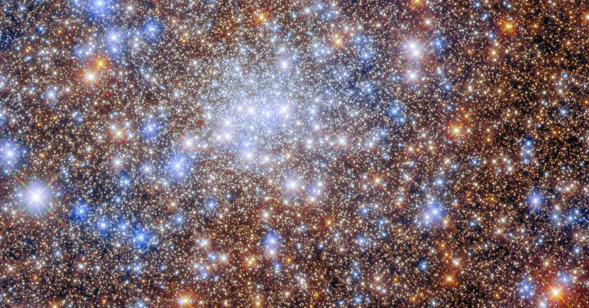 Sterne wie Juwelen: So glänzt der Kugelsternhaufen Tersan 4 in einer beeindruckenden Aufnahme des Hubble-Weltraumteleskops.