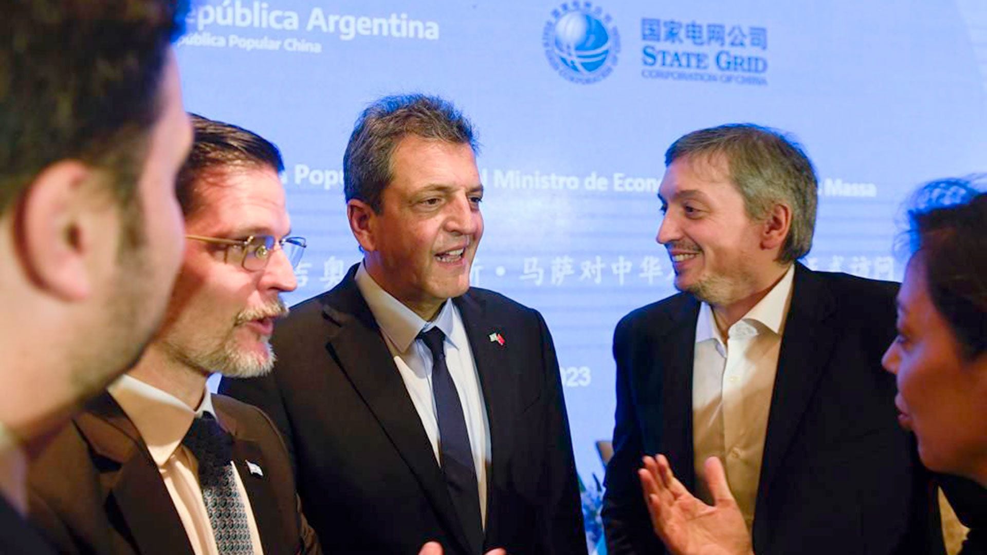 Sergio Massa y Maximo Kirchner en China