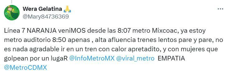 Metro Y Metrobús Cdmx 9 De Mayo Usuarios Reportan Hasta Media Hora De Espera En Línea 7 Infobae 5439