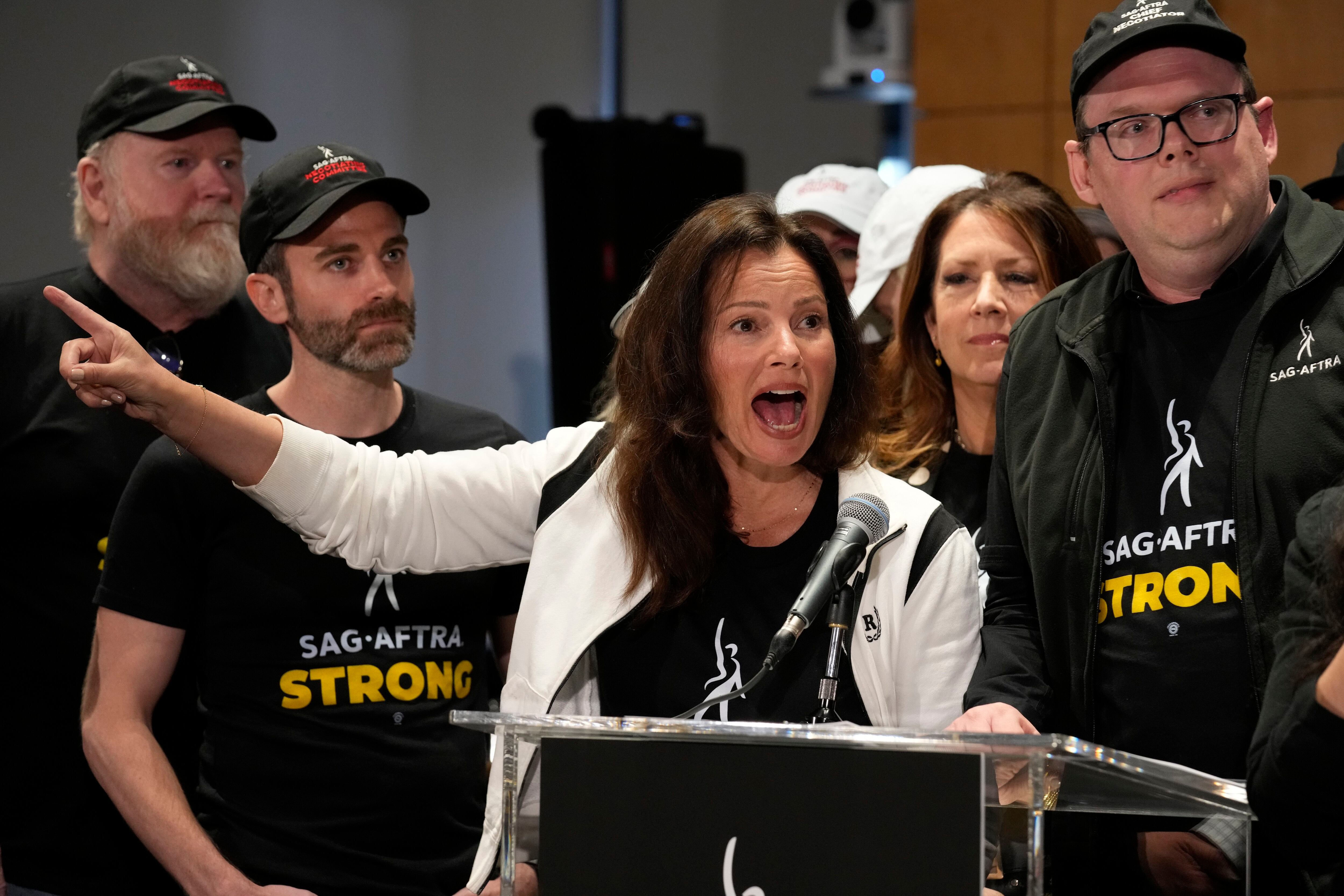 Fran Drescher, presidenta del Sindicato de Actores, aseguró que se estan tomando todas las medidas necesarias para que los coordinadores de intimidad sean parte del SAG-AFTRA (Foto AP/Chris Pizzello, archivo)