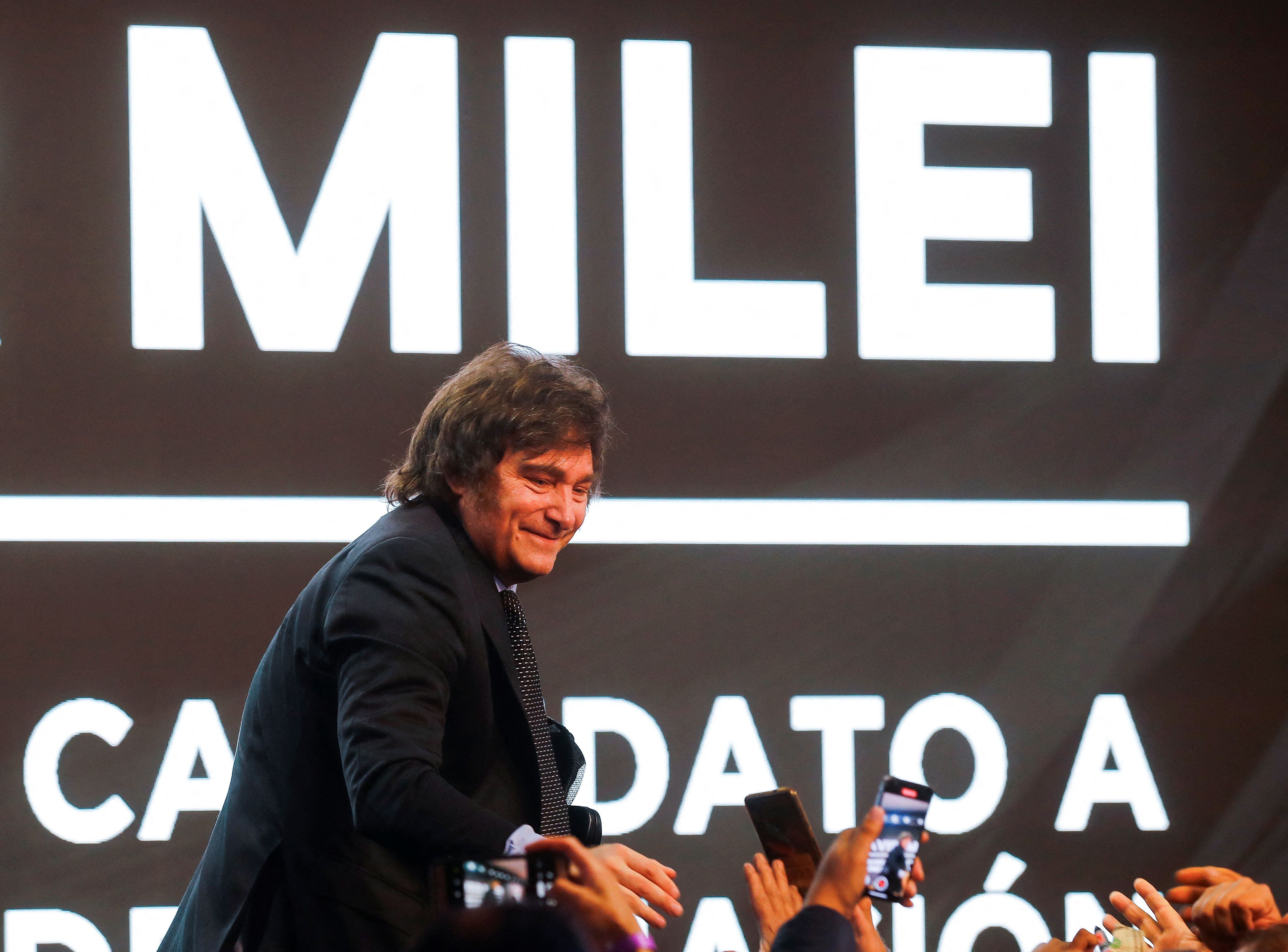 Javier Milei, candidato de La Libertad Avanza (Foto REUTERS)