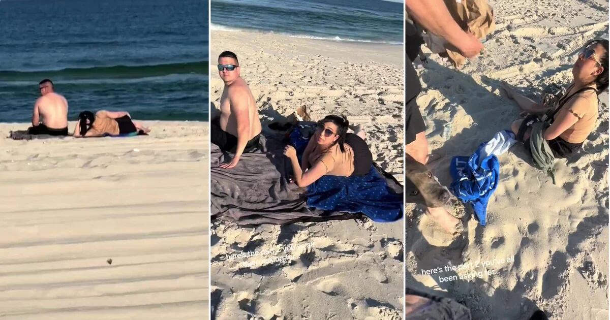 Eine im neunten Monat schwangere Frau fand ihren Mann mit ihrem Geliebten am Strand und beschloss, ihn online zu beschämen