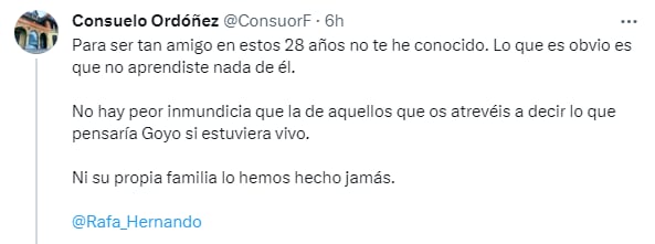 Respuesta de Consuelo Ordóñez a Rafael Hernando.