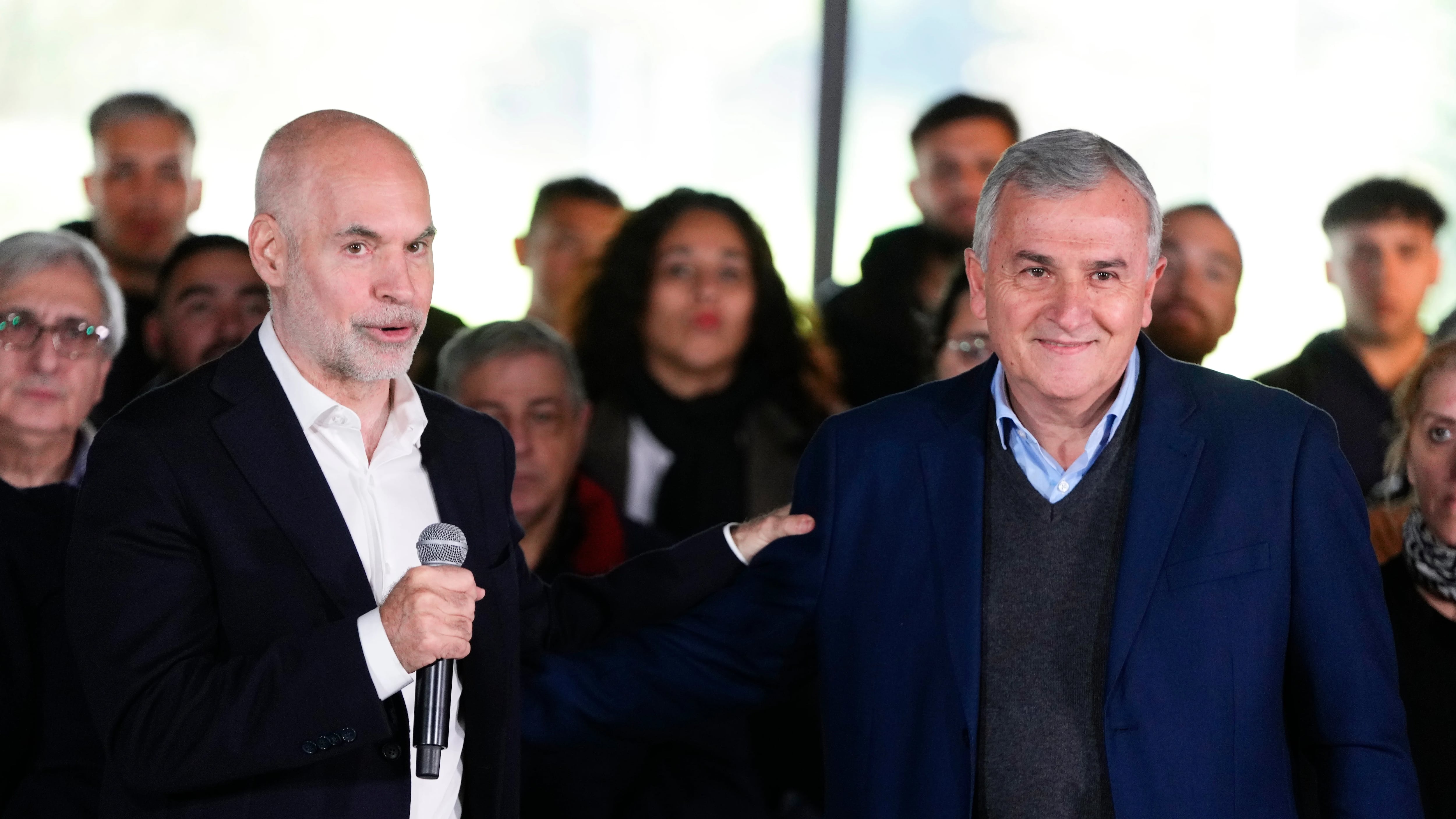 Gerardo Morales es el compañero de fórmula de Larreta para las próximas elecciones. (AP Foto/Natacha Pisarenko)