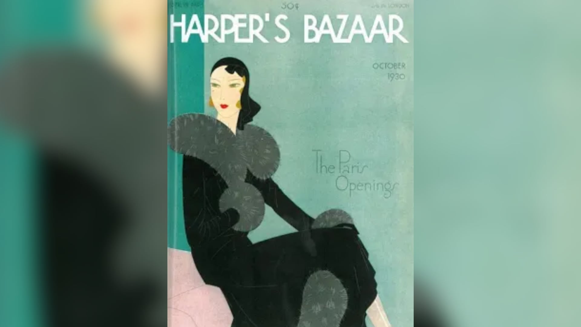 Tapa de la revista Harper’s Bazaar (1930), ilustración de Reynaldo Luza.