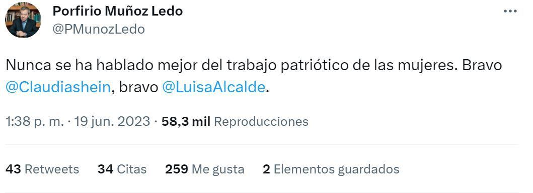 Su último tweet data del pasado 19 de junio. 