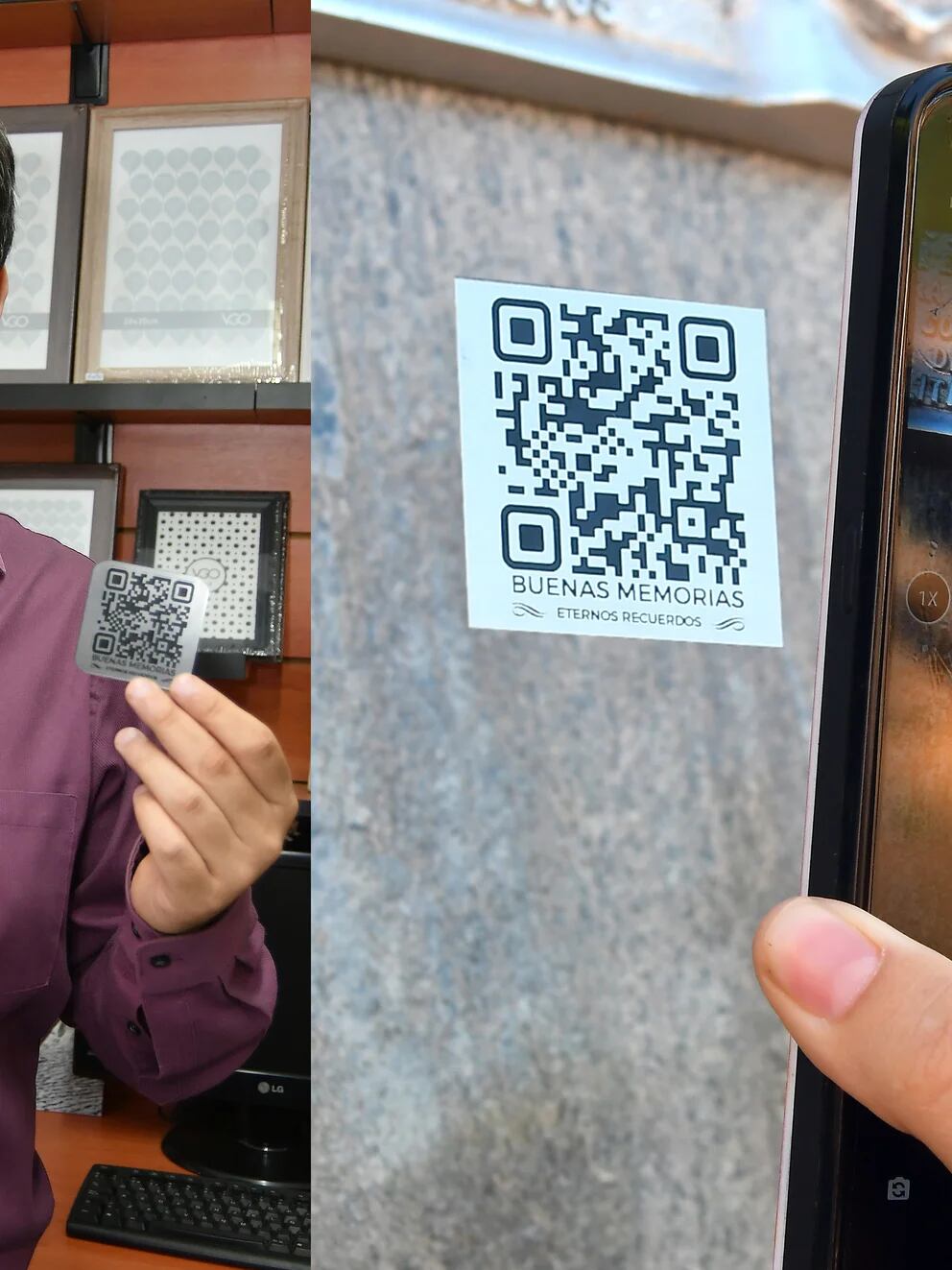 Хорошие воспоминания»: проект фотографа по QR-коду для запоминания тех, кто  не - Infobae