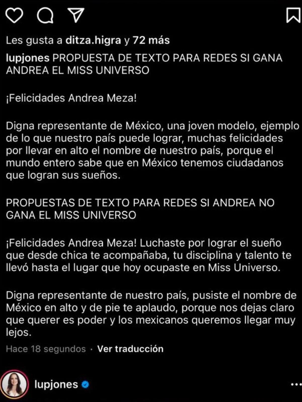 El Bochornoso Momento Que Pasó Lupita Jones Tras El Triunfo De Andrea 4510