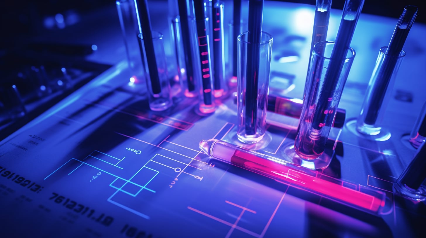 lab, mysterious sample, equipment, testing tubes, beakers, clamps, cell clusters, sustancias, líquidos, investigación - (Imagen Ilustrativa Infobae)