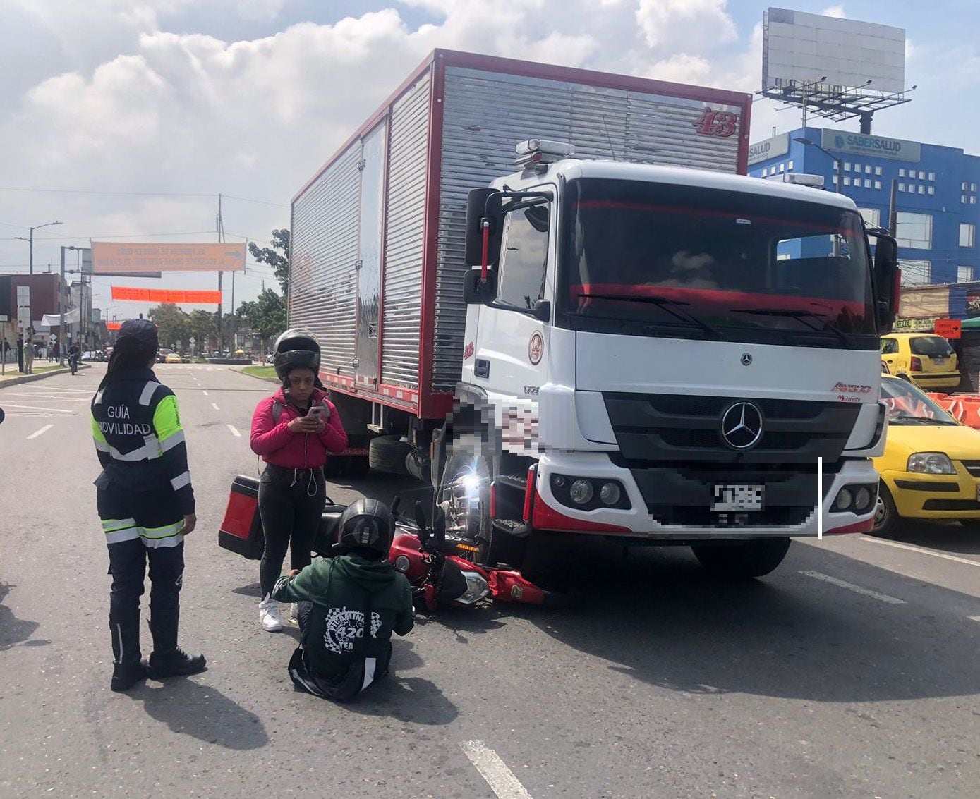 Accidente vial en la localidad de Puente Aranda - crédito @BogotaTransito/X