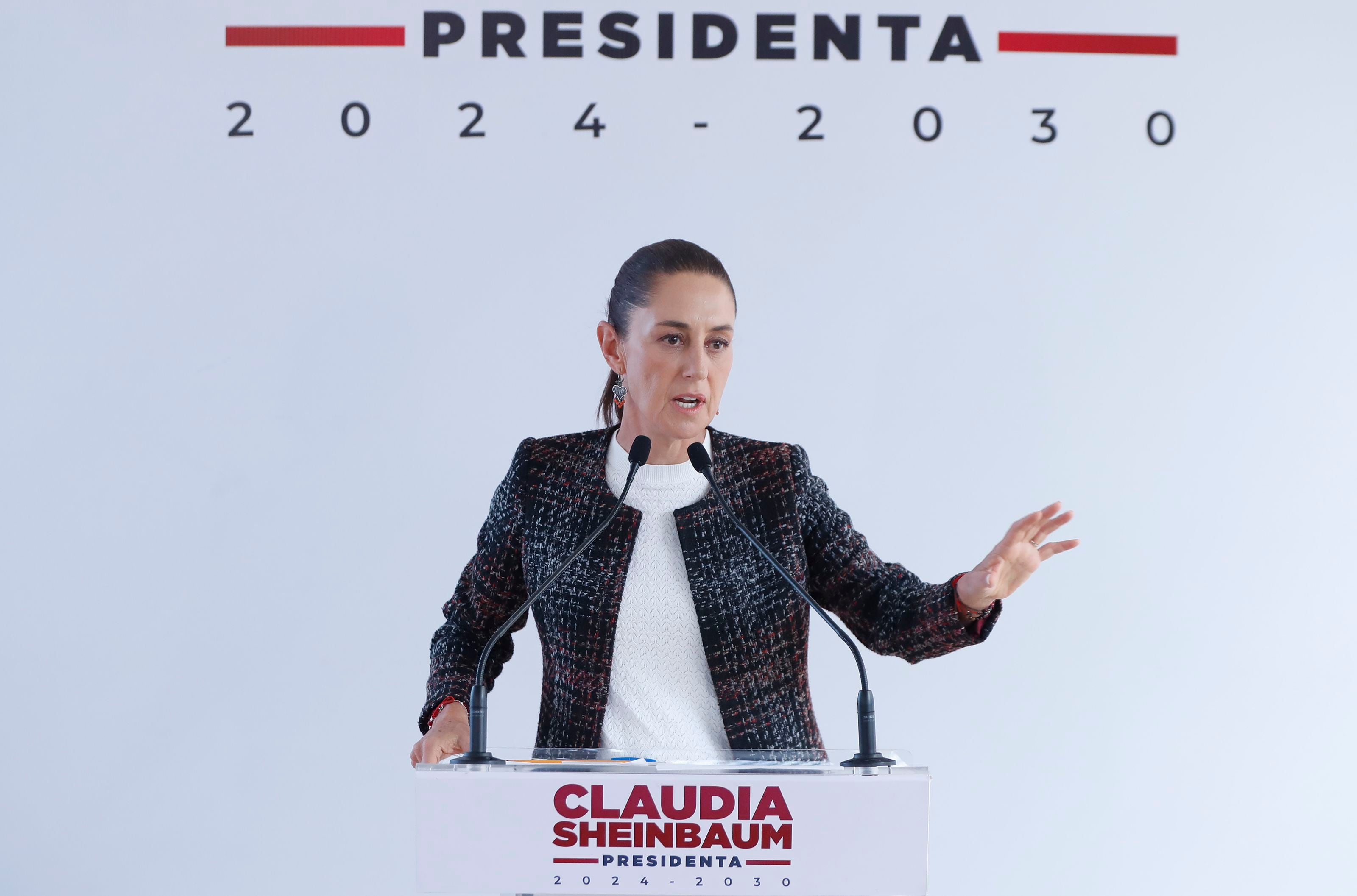 Claudia Sheinbaum se convirtió en presidenta de México este martes 1 de octubre. EFE/ Mario Guzmán
