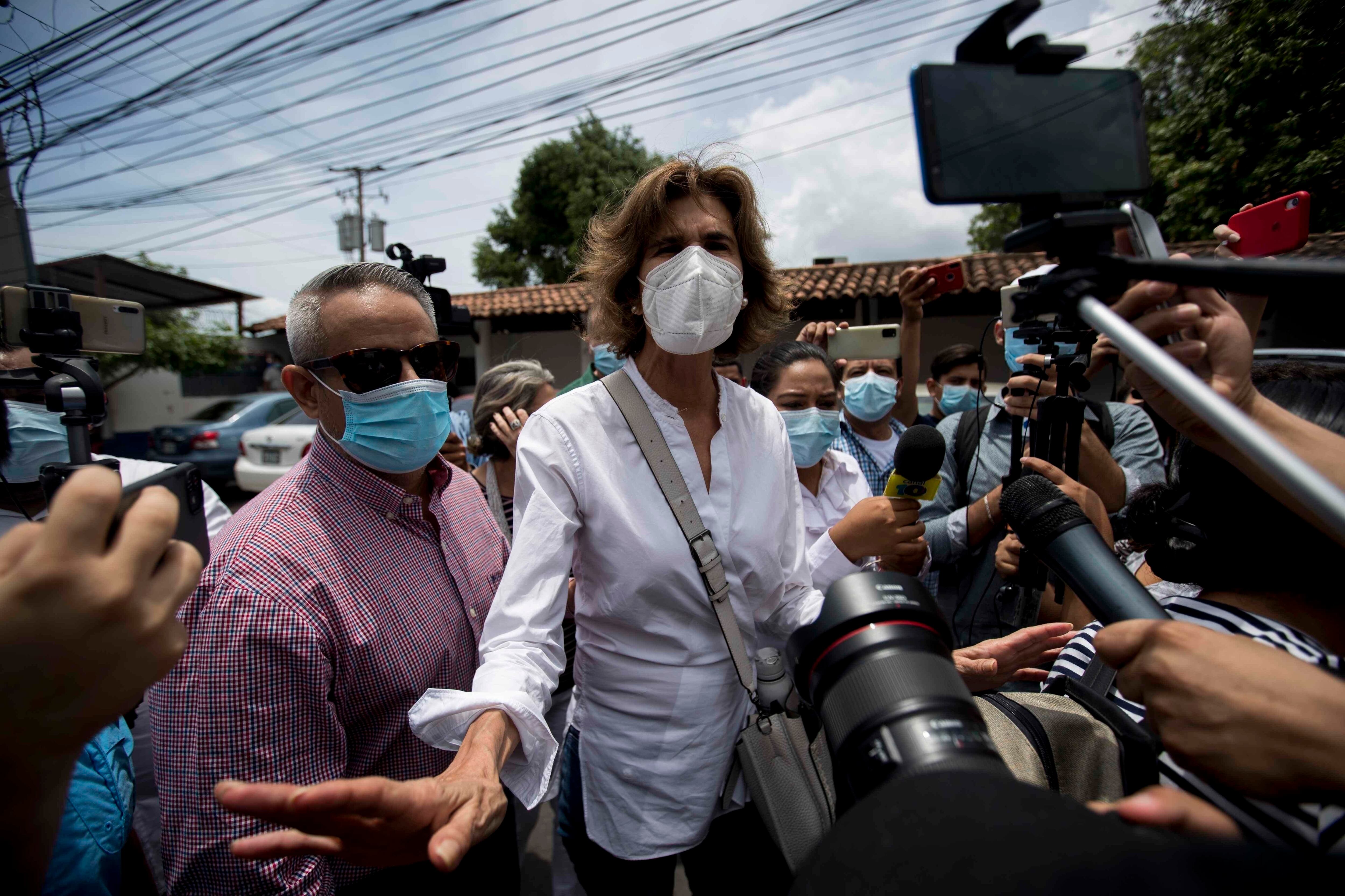 La aspirante a la Presidencia de Nicaragua Cristiana Chamorro Barrios. EFE / Jorge Torres/Archivo 