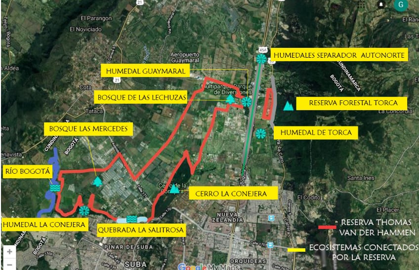 La reserva Thomas Van der Hammen conecta varios ecosistemas en Bogotá - crédito CAR