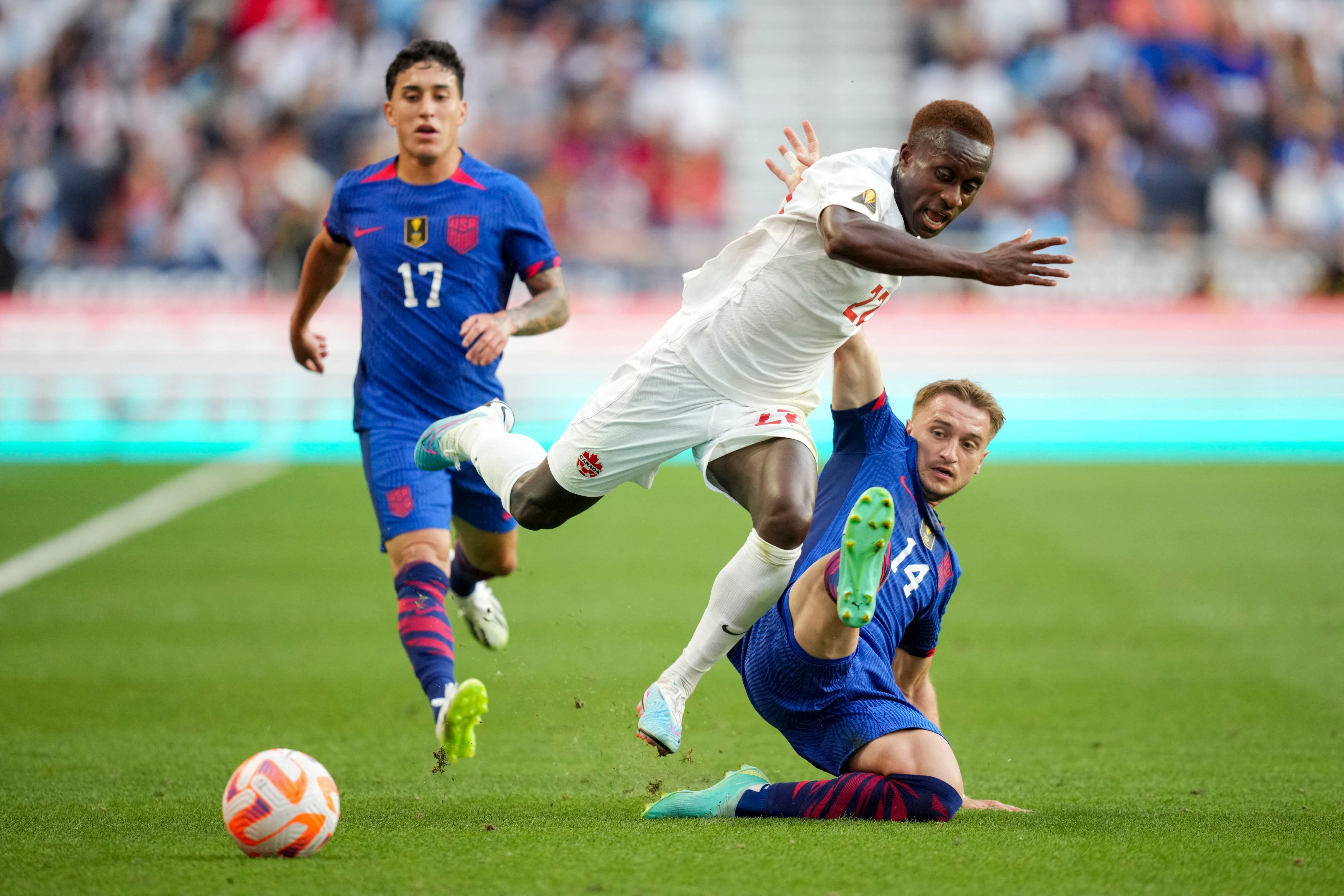 Alejandro Zendejas had minutes in the game between USA and Canada (Aaron Doster/REUTERS)