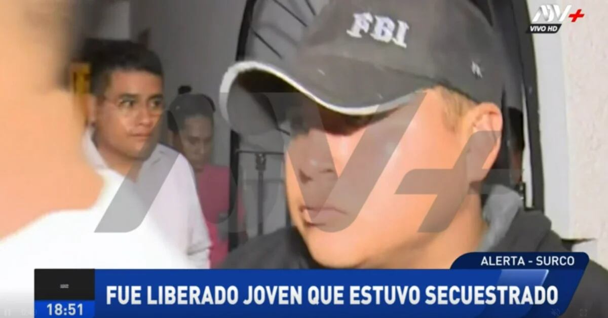 They free a young businessman who was kidnapped from the door of his house in Surco