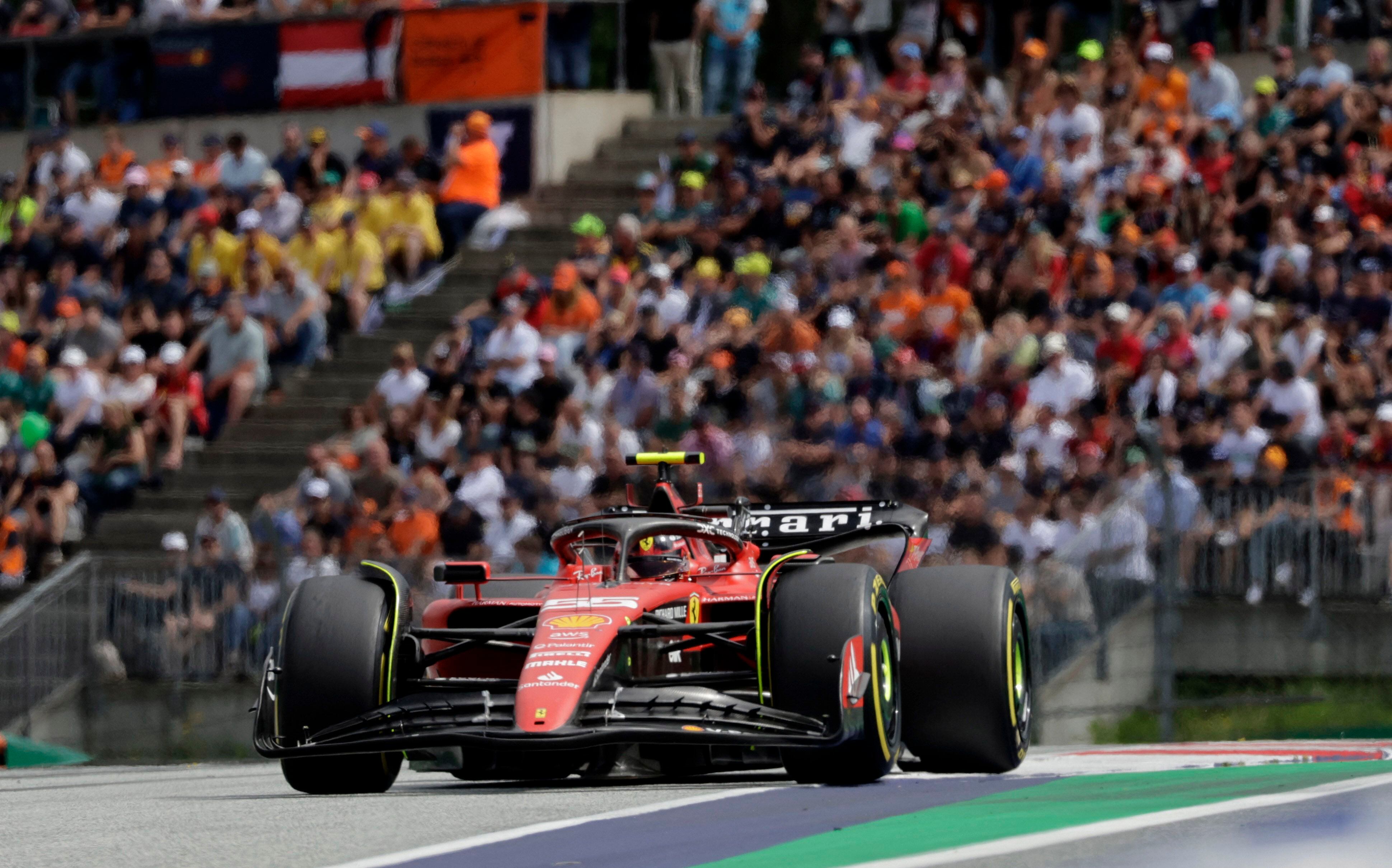 Carlos Sainz durante la carrera del GP de Austria. (Reuters)