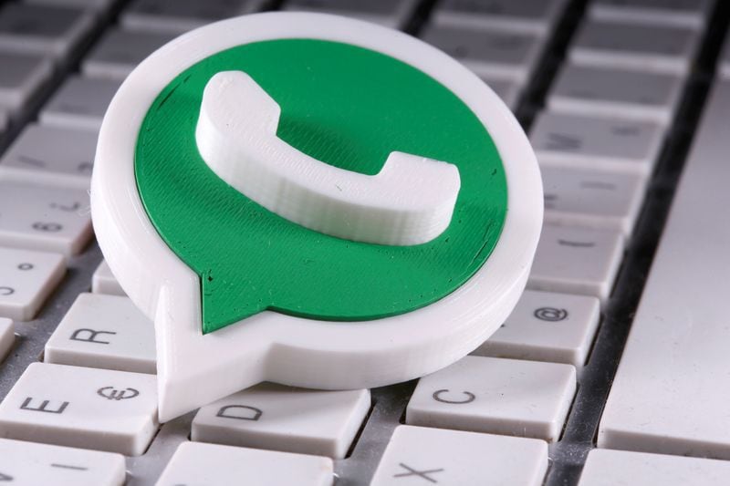 Imagen de archivo ilustrativa de una impresión 3D del logo de Whatsapp (Foto: REUTERS/Dado Ruvic/Ilustración/Archivo)