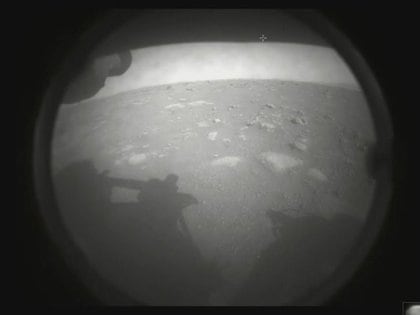 La primera foto del rover Perseverance desde Marte (NASA)
