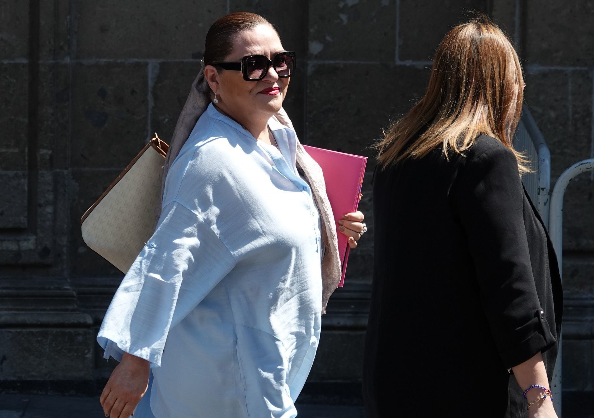 La Consejera presidenta del INE a su llegada a Palacio Nacional para una reunión con AMLO. Foto:
Cuartoscuro