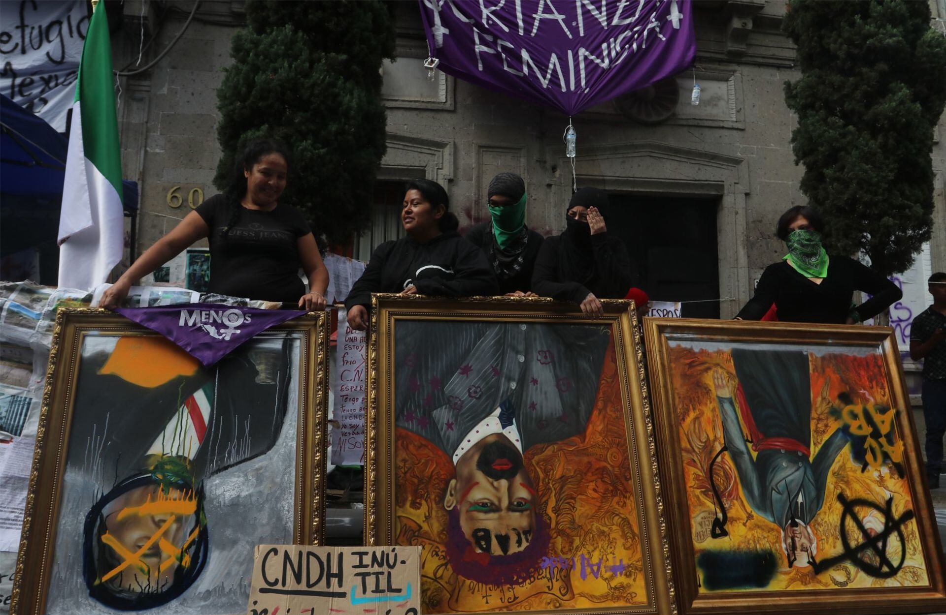 CNDH - MEXICO - FEMINISTAS - FEMINISMO - DESAPARECIDAS -  08092020 1