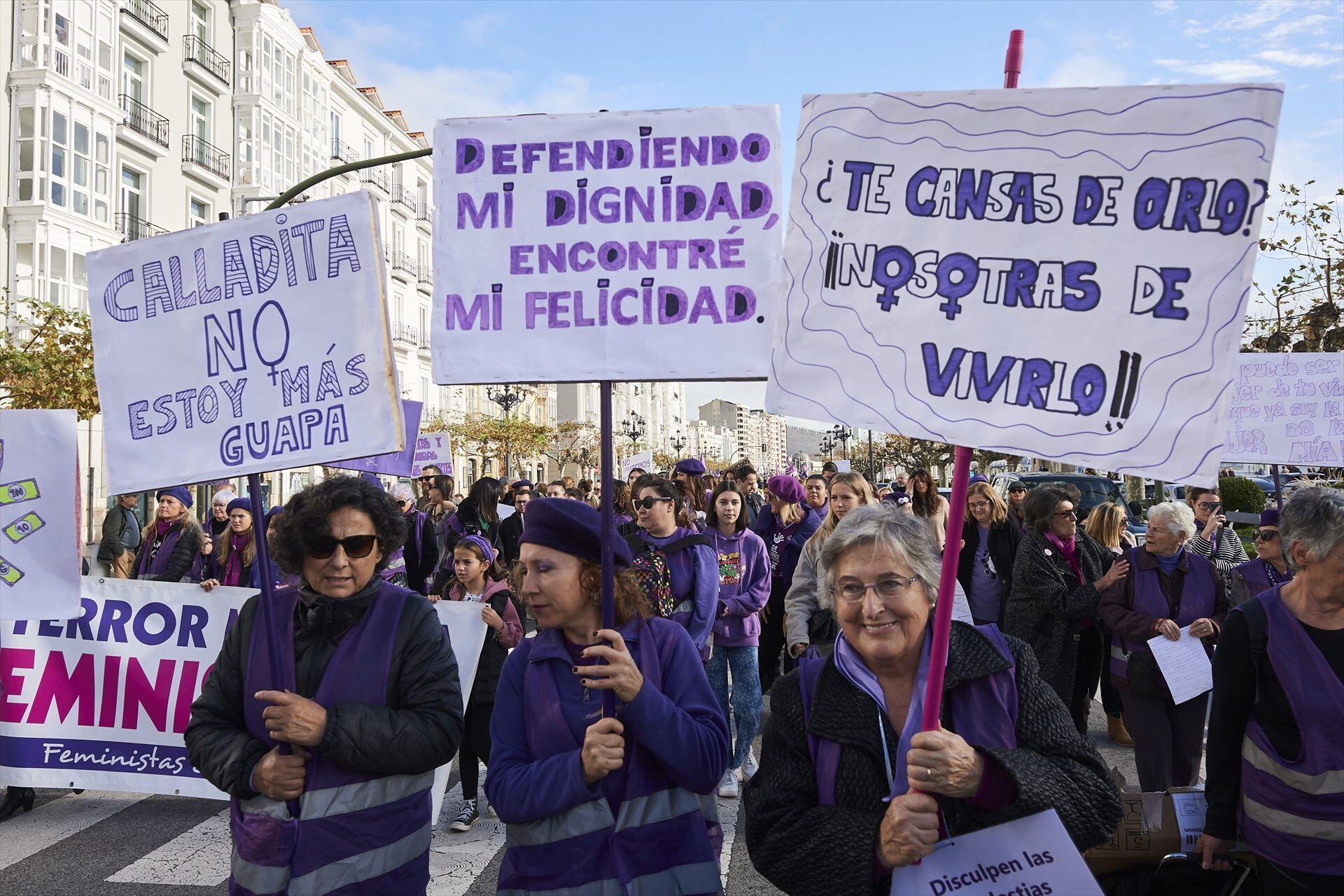 Manifestación 25N. (C. Ortiz / Europa Press)