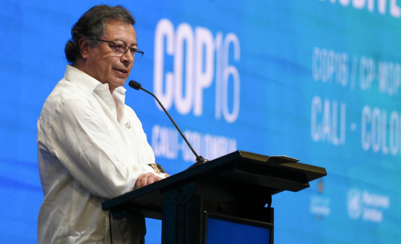 El presidente de la República, Gustavo Petro, hizo presencia en el acto de inauguración de la COP16 - crédito Juan Diego Cano/Presidencia