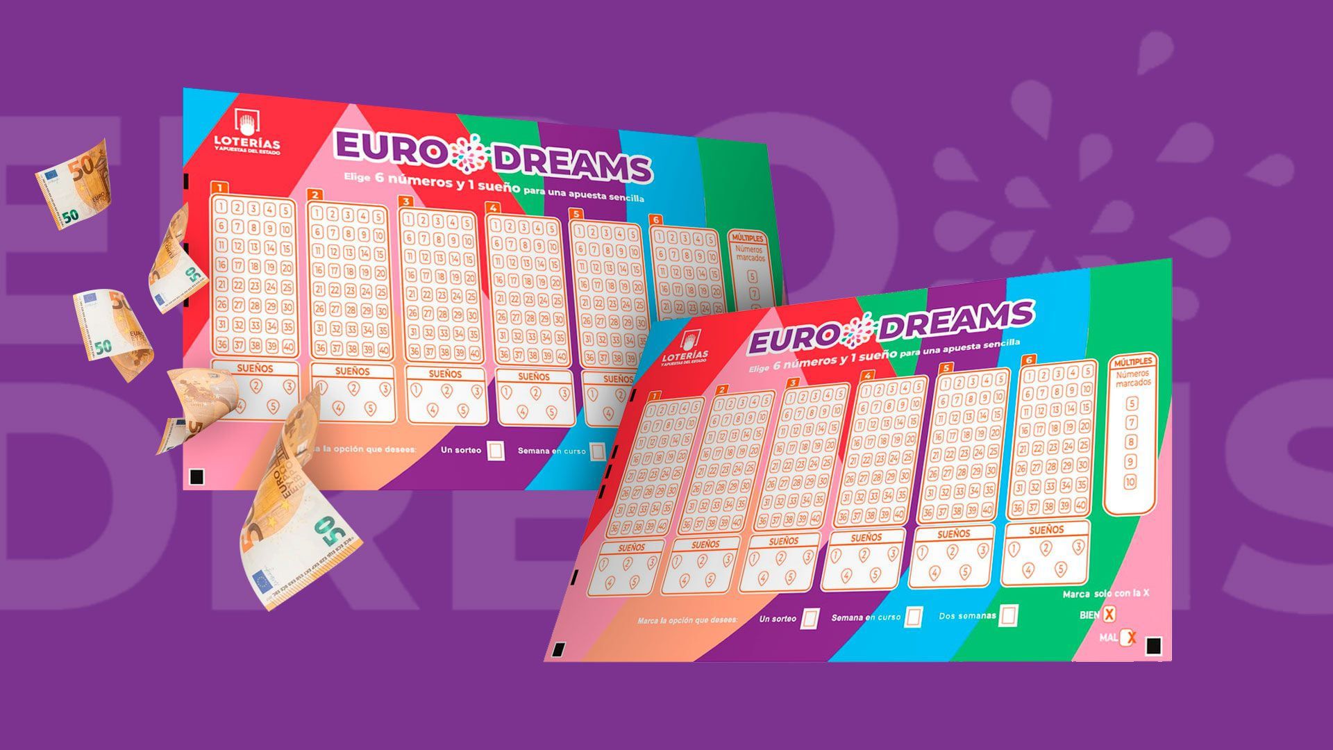 El premio mayor del sorteo EuroDreams es un pago mensual de 20 mil euros durante 30 años (Infobae)