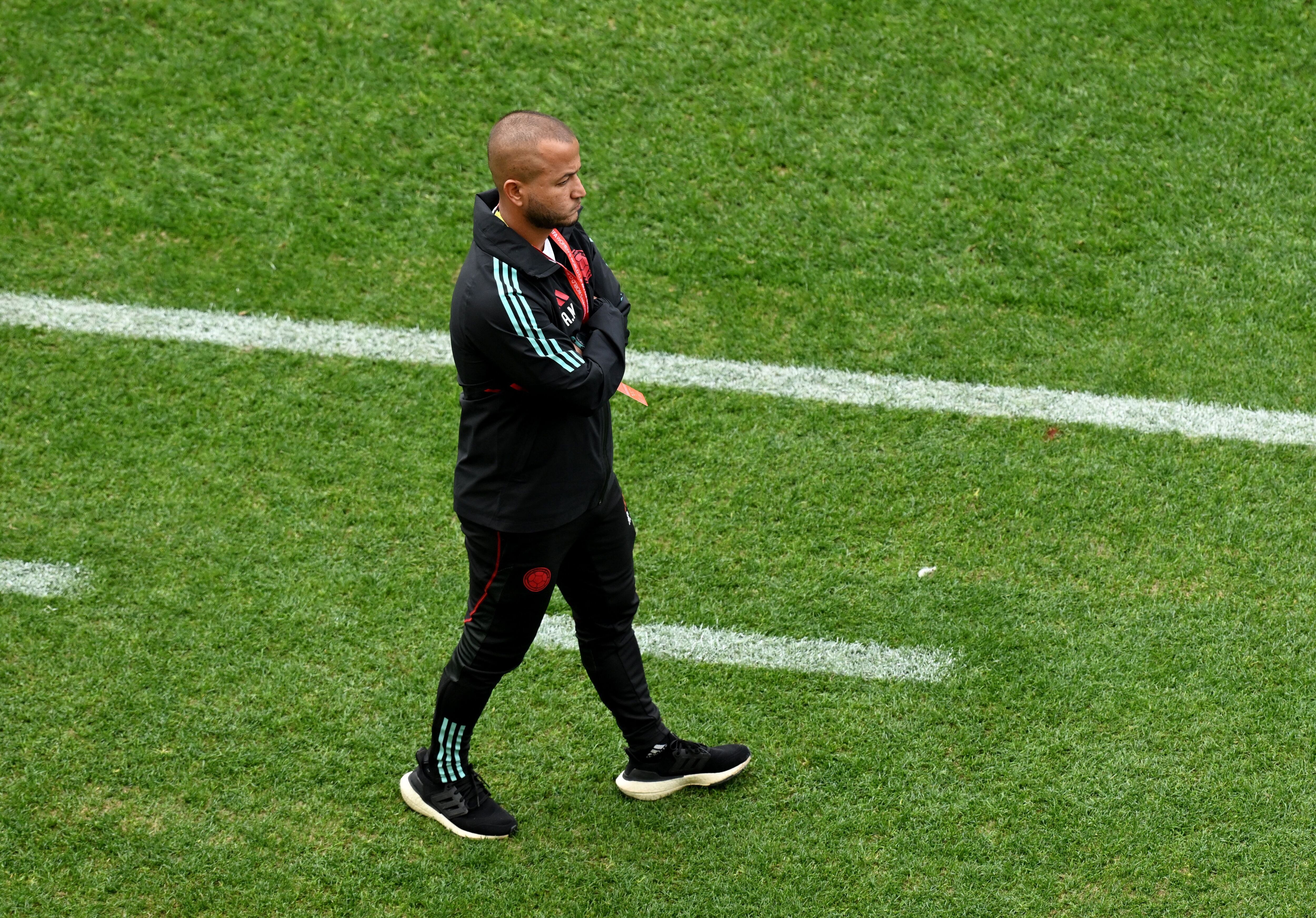 Fútbol - Copa Mundial Femenina de la FIFA Australia y Nueva Zelanda 2023 - Grupo H - Colombia contra Corea del Sur - Sydney Football Stadium, Sydney, Australia - 25 de julio de 2023 Entrenador asistente de Colombia Angelo Marsiglia REUTERS/Jaimi Joy