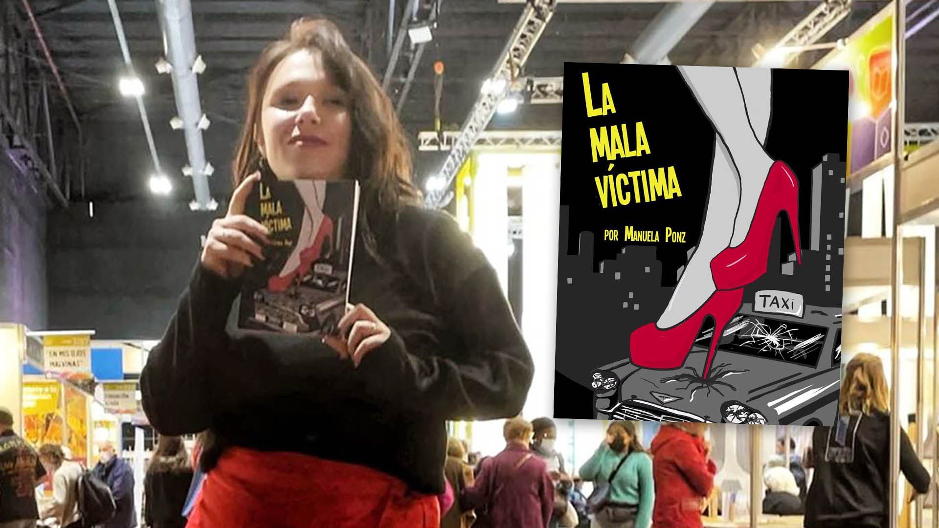 Manuela Ponz, la víctima, en la presentación de su libro