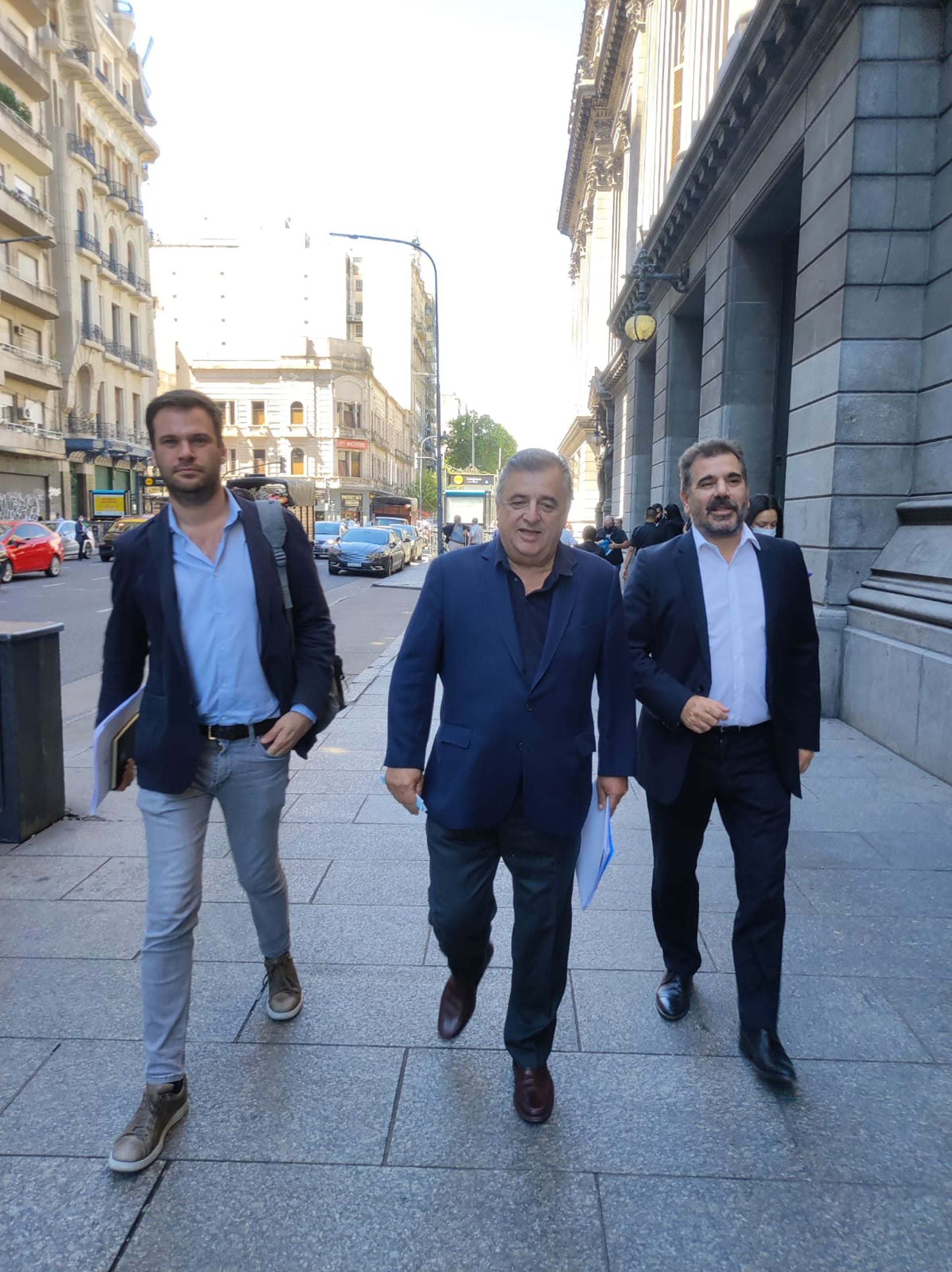 Juan Manuel Lopez, Mario Negri and Cristian Ritondo