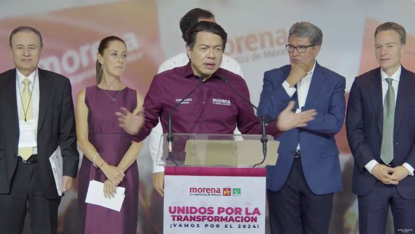 MMario Delgado aseguró que los tiempos del "dedazo" quedaron atrás y en este proceso el pueblo eligió. FOTO: Captura de pantalla