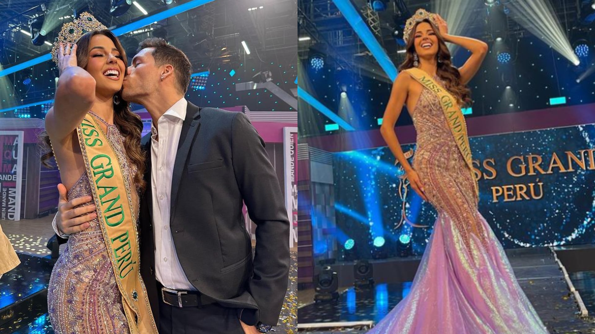 Patricio Parodi Celebra El Triunfo De Luciana Fuster En El Miss Grand