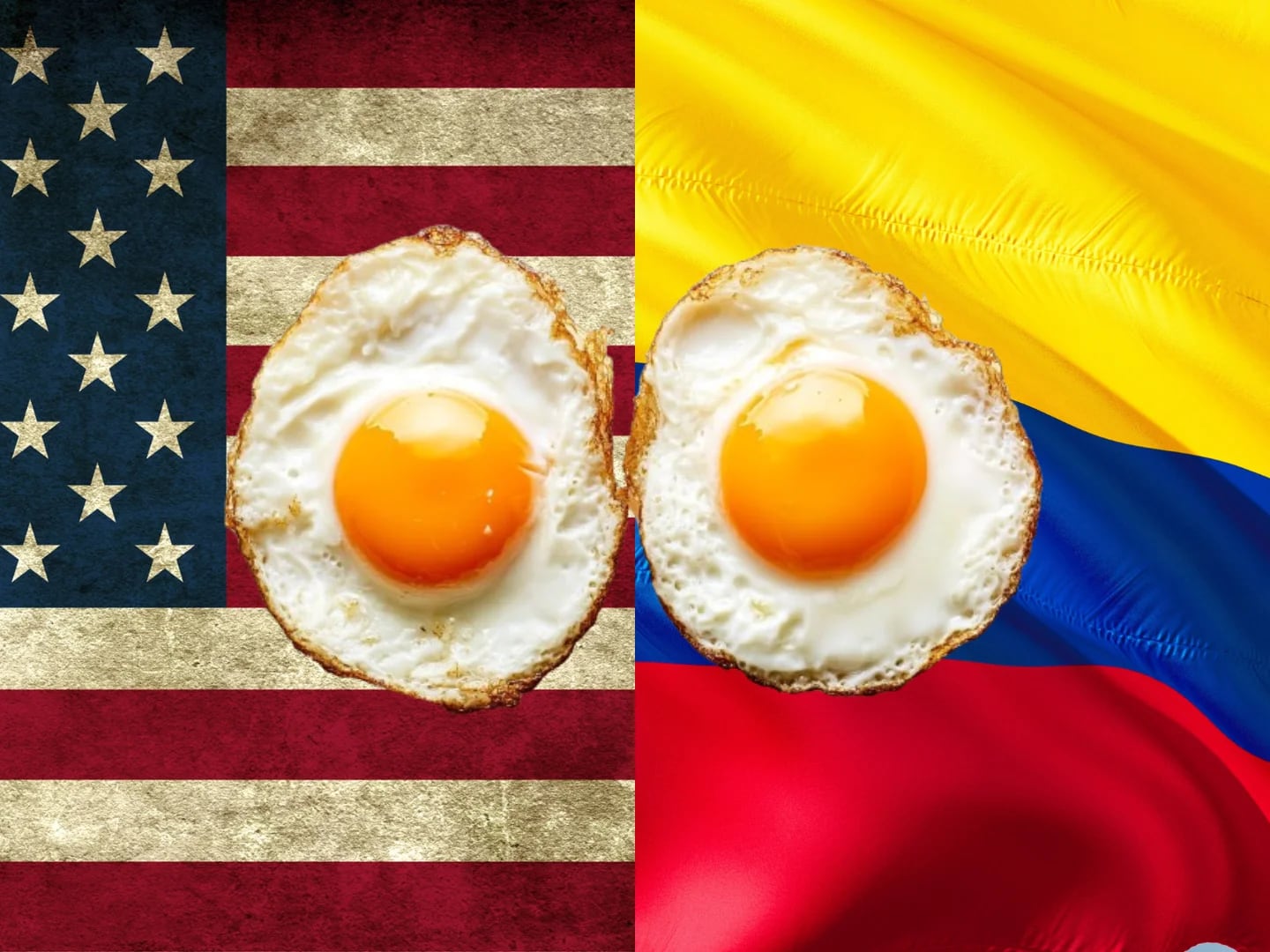 Huevos de Estados Unidos contra Colombia | Foto: Infobae 