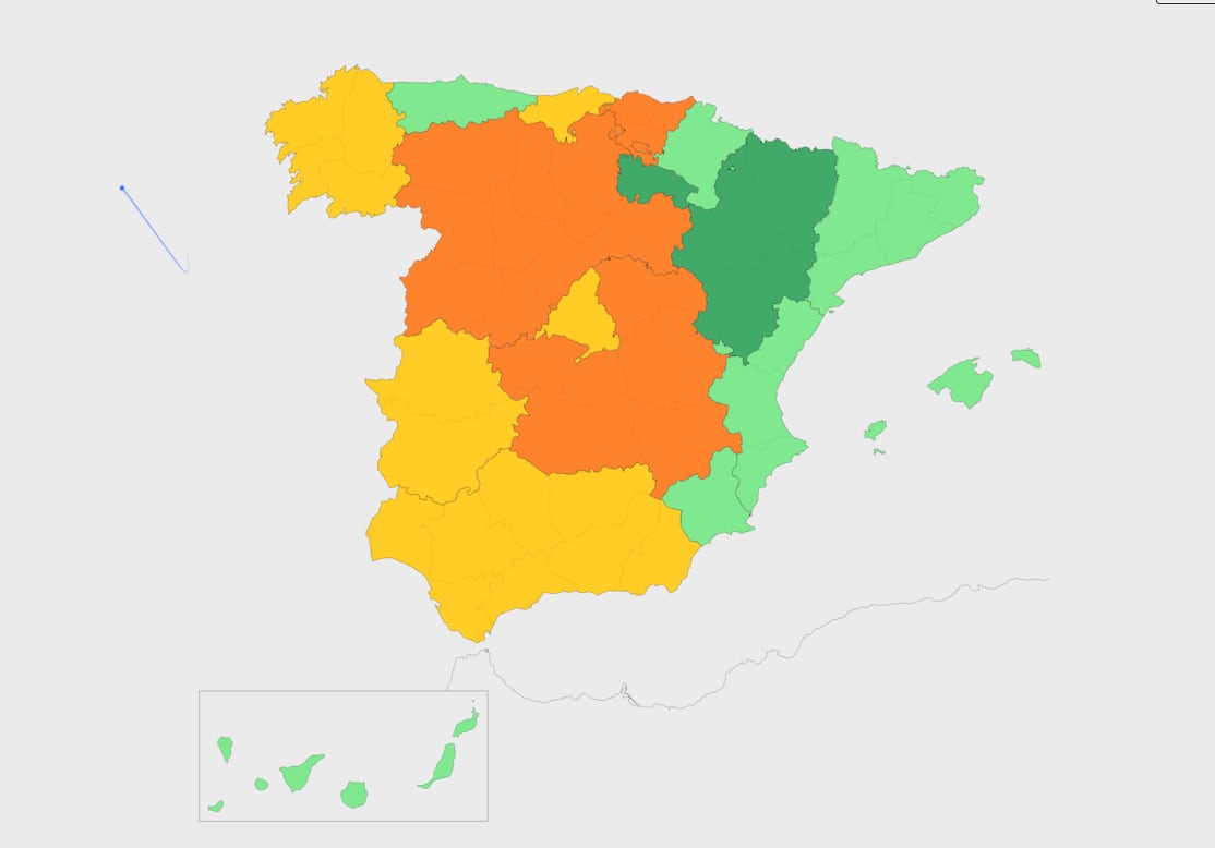 Mapa de España. (SEDRA)