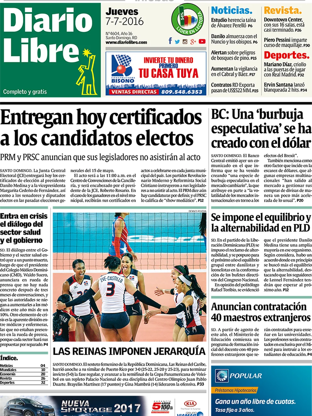 Diario Libre República Dominicana Jueves 7 De Julio De 2016 Infobae 